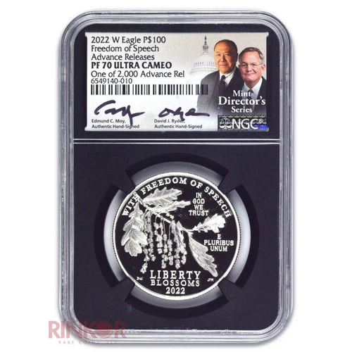 Photo of a 2022-W American Platinum Eagle from an eBay listing that sold on May 14, 2026