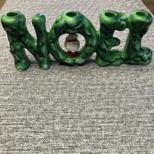 Vintage 1960 Holt Howard Wintergreen NOEL Santa Candle Holder Figurine