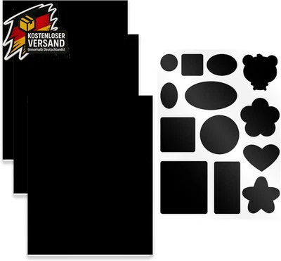 YERIA Reparatur Patch Daunenjacke Nylon Selbstklebend Wasserdicht Set Schwarz 3 Stück