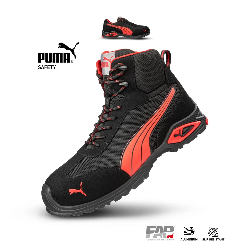 Puma Safety Madrid S1PL Sicherheitsschuhe Arbeitsschuhe rutschfest Herren Neu