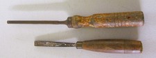 TWO قديم للمقتنيات WOOD CARVING أدوات AS FUND