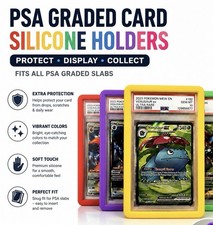 Psa Graded Card Slab Protector Silicone Bumper Case Guard Sleeve Pokemon Sports