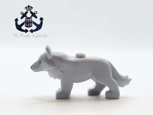 LEGO 2025 Minifigure Wolf Gray Animal For Snowy Arctic, Castle Wolfpack 6649pb01 - Picture 2 of 3