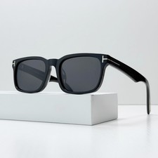 Tom Ford FT1148-D Sunglasses Black Dark Gray Unisex 53mm New