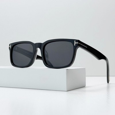 Tom Ford FT1148-D Sunglasses Black Dark Gray Unisex 53mm New