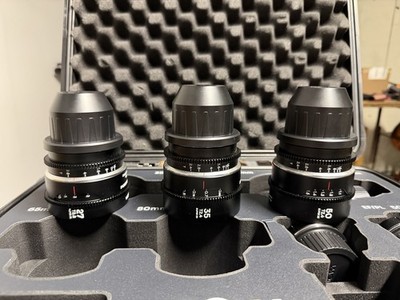 LAOWA EF/PL Anamorphic Lens Kit - Silver - 27mm 35mm 50mm T2.9 Manual Focus 77mm