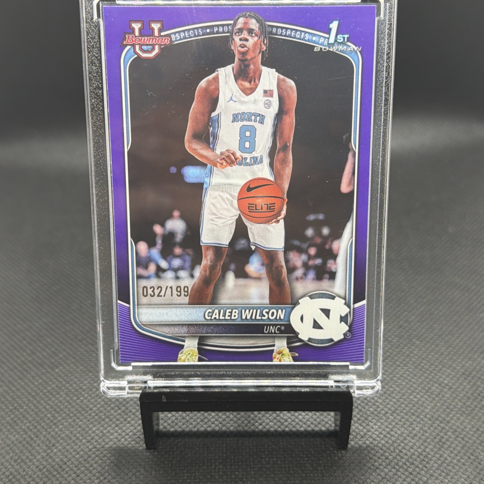2025-26 Bowman #BPP-83 Caleb Wilson Purple Paper Parallel #/199
