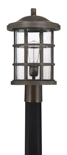 Quoizel CSE9010 Crusade 1 Light 17" Tall Outdoor Lantern Style - Bronze - Picture 5 of 9