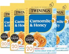 Twinings Camomile and Honey FlavouredTea - 80 Biodegradable Tea Bags (Multipack)