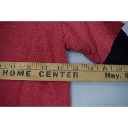 Justice League Long Seeve Shirt Red/Black Boy's Size: Medium - Picture 8 of 9