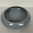 80's Haeger Gray Ceramic Succulent Bulb Flower Vase Planter 10” diameter