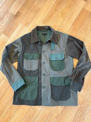 Engineered Garments x Beams Plus Camp Jacket Olive S Wool A-1 Stylepre-owned 6F