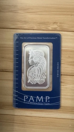 1 oz Pamp Suisse Lady Fortuna .999 Fine Silver Bar - In Assay Card ENTIRE BOX