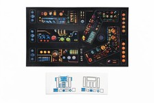 Vintage Star Wars Death Star Replacement Toy Sticker Peel & Stick No Need To Cut