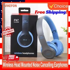 Wireless Headphones Headsets Super Bass Bluetooth Foldable Stereo Earphones Mic