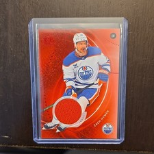 Upper Deck SP Game Used Zach Hyman Edmonton Oilers Red Jersey 2025-26 #173