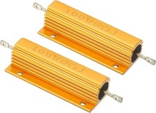100W 8 Ohm Aluminum Shell Resistor 2 Pack Wirewound Power Resisto Style: 8 Ohm