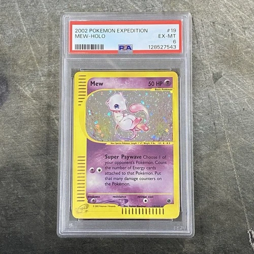 2002 Pokemon Mew Holo Expedition #19/165 PSA 6 English Graded