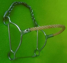 REINSMAN 960 Beetle Hackamore~Lightly Used~Stage C~Stainless Cheek~Rope Nose
