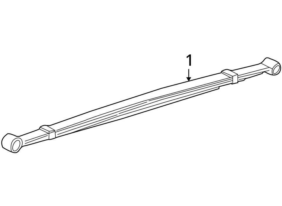 Ford E-150 1992-2007, E-250, E-350, E-450, Econoline Super Duty resorte trasero Foto 4 de 4