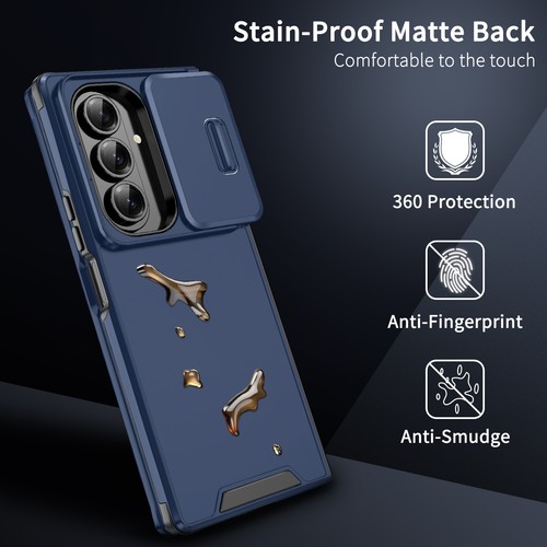 For Samsung Z Fold 7 6 5 4 5G Shockproof Hybrid Hard Case w/ Slide Camera Cover - Picture 4 of 52