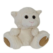 Kellytoy White Lamb Plush Gold Glittery Eyes Sheep Stuffy Stuffed Animal
