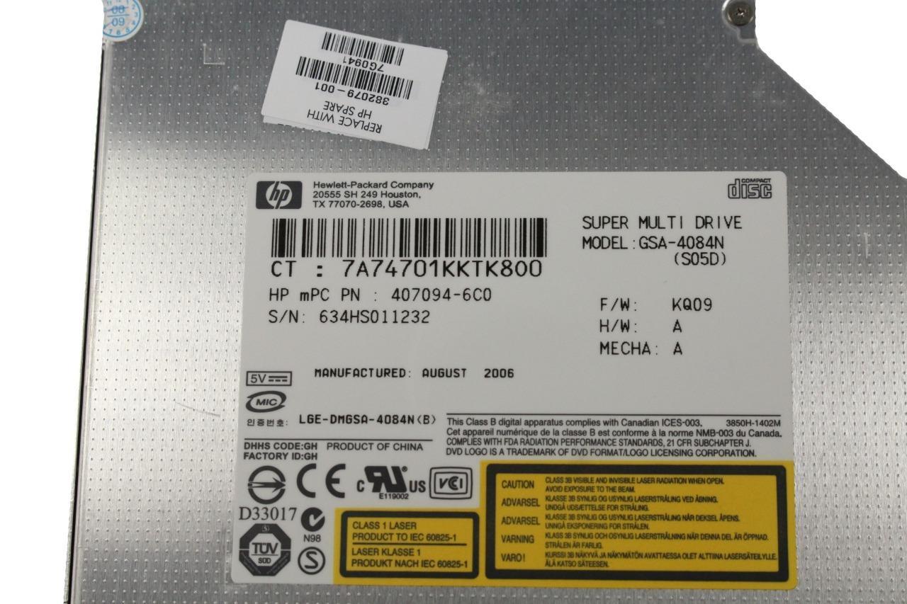 New HP Pavilion ZD8000 Series GSA4084N Laptop DVD RW Drive 382079001 4070946C0 eBay