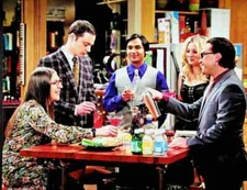 Dinner Party - Amy Sheldon Raj Penny Leonard The Big Bang Theory Poster 11"x14"
