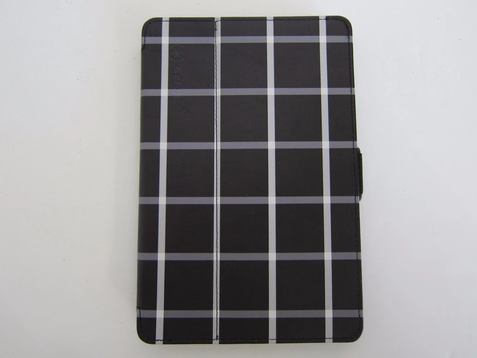 Speck Products StyleFolio Case for iPad mini 4 Black and White Windowpane Plaid - Image 3 of 4