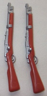 22304, 2x Gewehr, Karabiner, Soldat, braun, silber