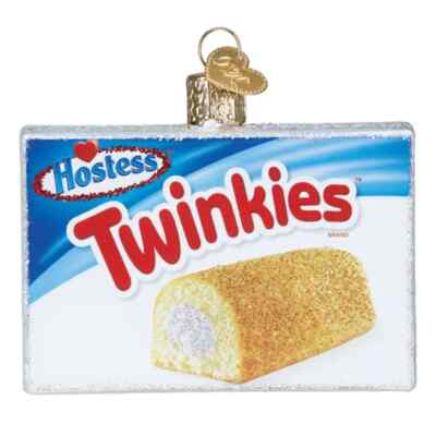 Old World Christmas HOSTESS TWINKIES BOX (32678) Glass Ornament w/ OWC Box