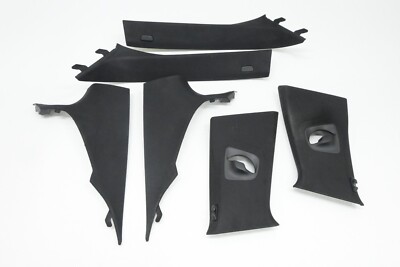  17-20 Bmw G30 5 Series M5 Front & Rear A B C Black Sport Pillar Trim Set Oem
