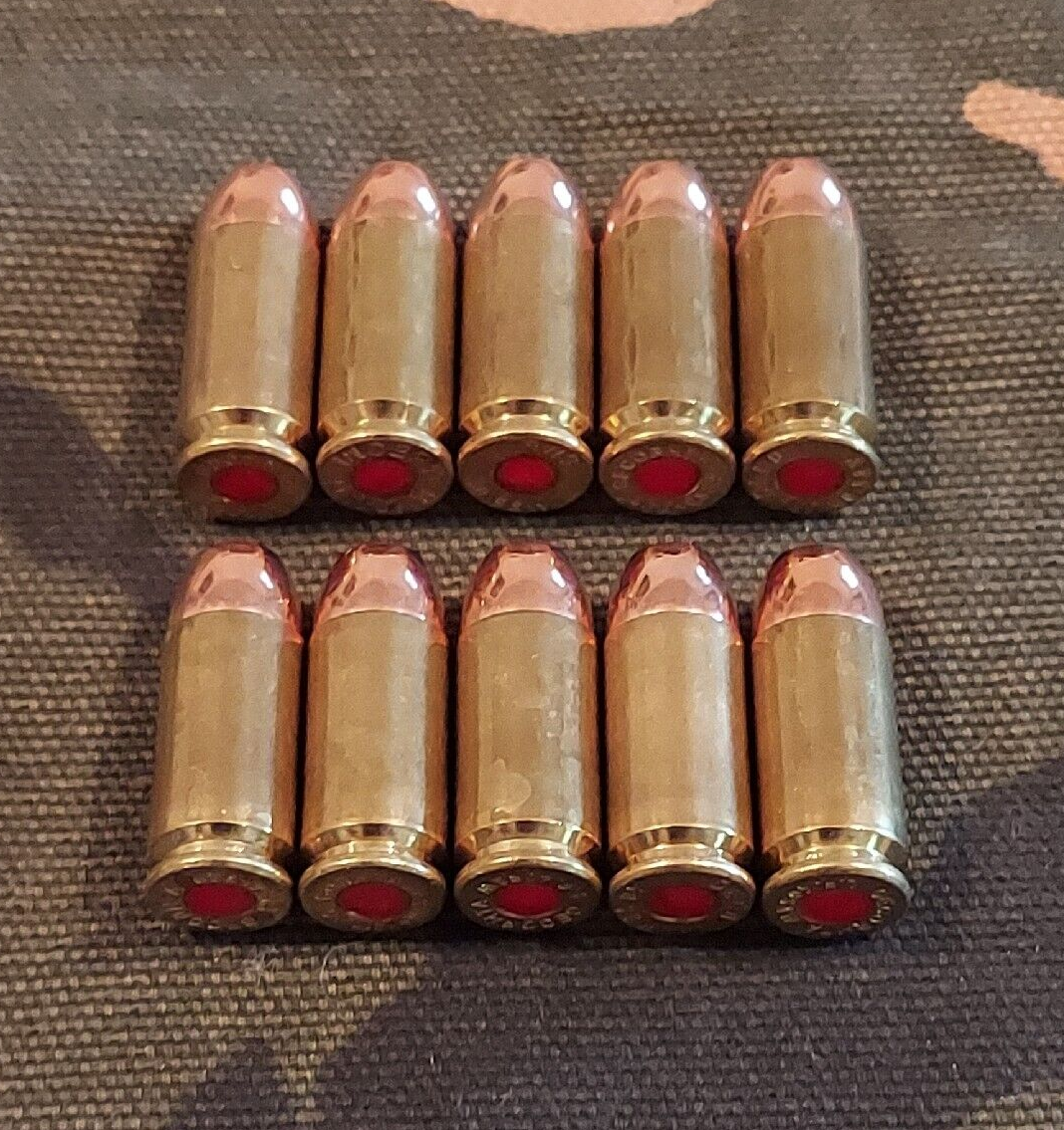 .40 S&W Snap Caps - Set Of 10, Brass & FMJ Design, Realistic 200gr Weight (All American)
