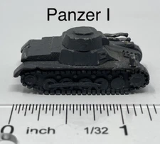 1945 COMET AUTHENTICAST - 1.25” German Panzer I - Metal ID Spotter Model 5101