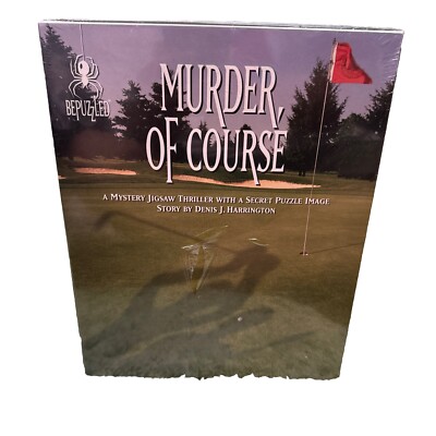 Murder Of Course Mystery Jigsaw Puzzle Game 1000 Pcs & Story Bepuzzled 1994 New