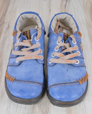 New TMA EYES Stitched Leather Patchwork Walking Shoes  display picture 1