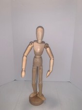 Wooden Mannequin 13" Poseable Artist Drawing Wood Body Art Figure Decor