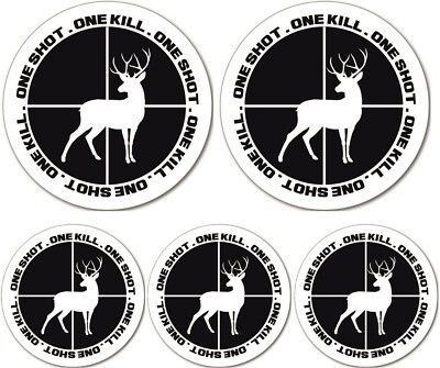 5x hunting sticker hunter forest offroad 4x4 cult tuning gun hunting car #625