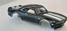 New Autoworld 1968 Black Camaro Z28 Thunderjet HO Slot Car Body Fit Aurora Dash