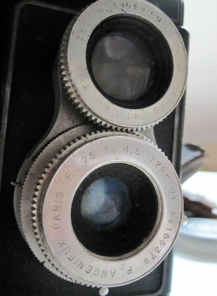 Atoflex Atoms Rex 6x6 Angenieux appareil photo vintage Paris France Rare sacoche - Photo 2/4