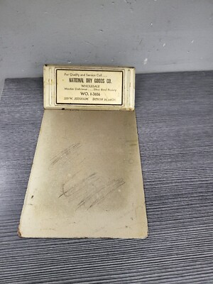 vintage National Dry Goods Advertising Clipboard 1930's 1940's Detroit MI macdee
