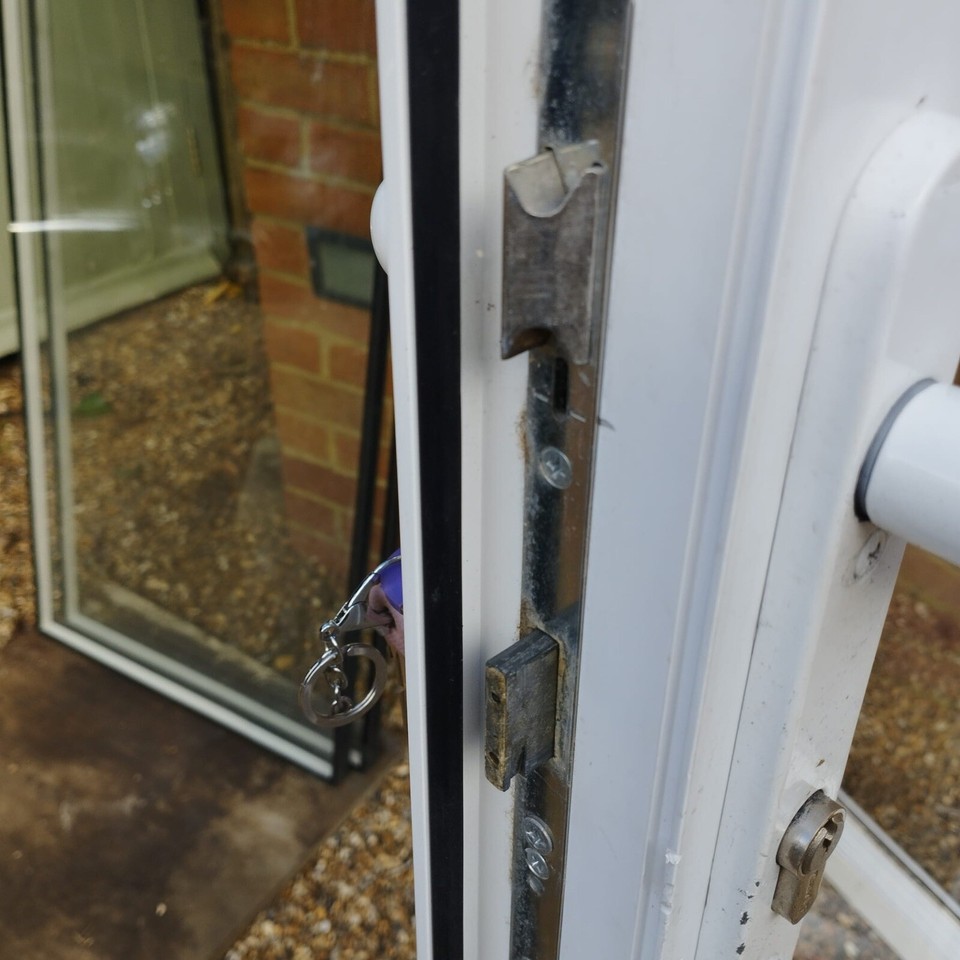 exterior external Upvc double Glazed french doors in frame & Side