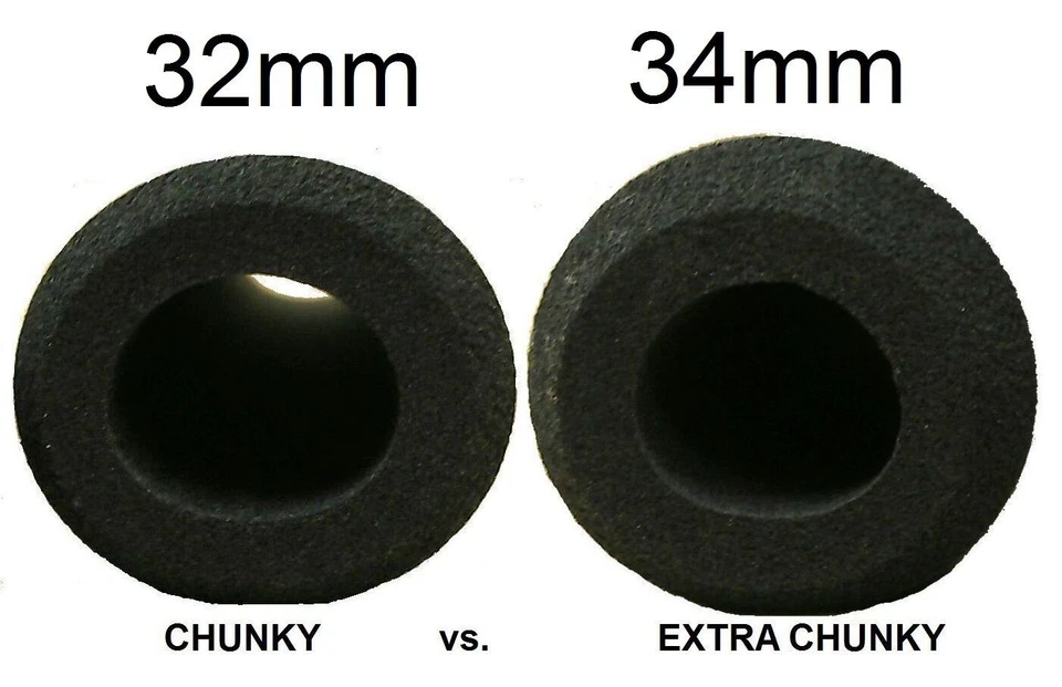 ESI Chunky 32mm Ergonomic Soft Bike Grips 130mm Lightweight 60g MTB All Colors  - Image 2 of 2