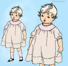 Ladies Home Journal 2473: 1920s Uncut Toddler Girls Dress Sz2 VTG Sewing Pattern