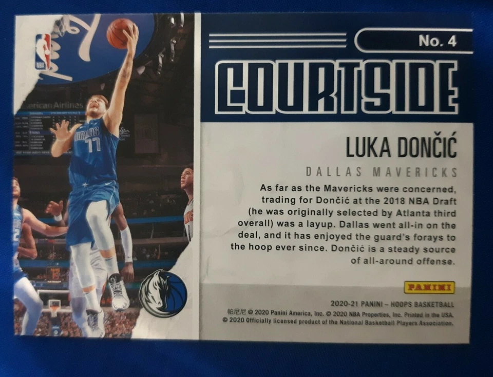2020-21 Hoops Courtside #4 Luka Doncic MAVERICKS - Image 3 of 3