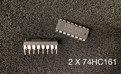 2 X 74HC161 Synchronous presettable binary counter