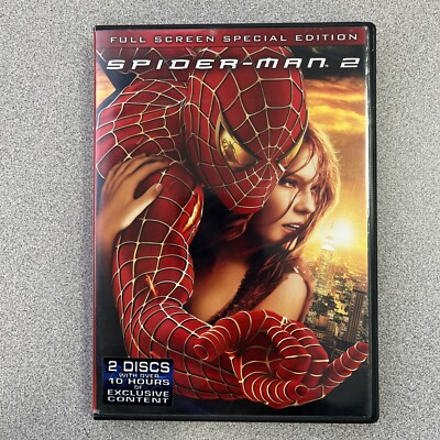 Spider-Man 2 (DVD, 2004, 2-Disc Set, Special Edition, Fullscreen)