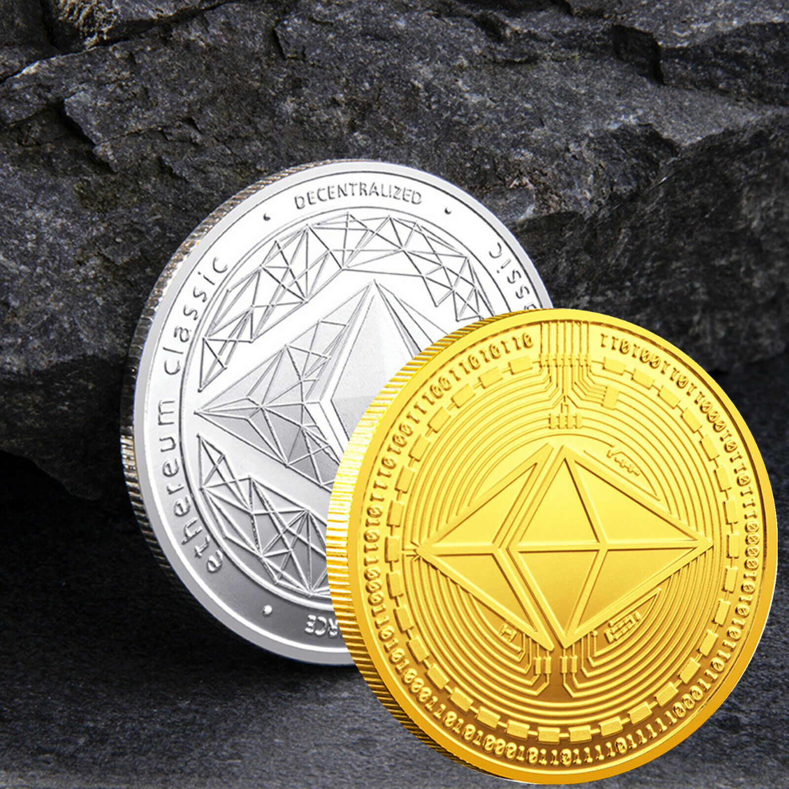 1Pcs Gold Ethereum Coins Commemorative 2020 New Collectors Gold Plated ...