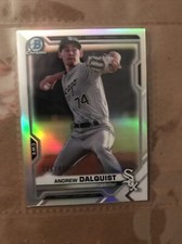 2021 Bowman Chrome Refractor #BCP-64 Andrew Dalquist /499 (SP) - White Sox