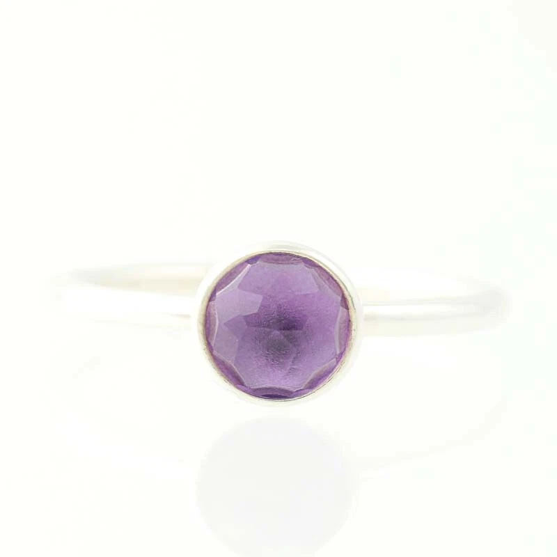 NEW Authentic Pandora February Droplet Ring Sterling Silver 52